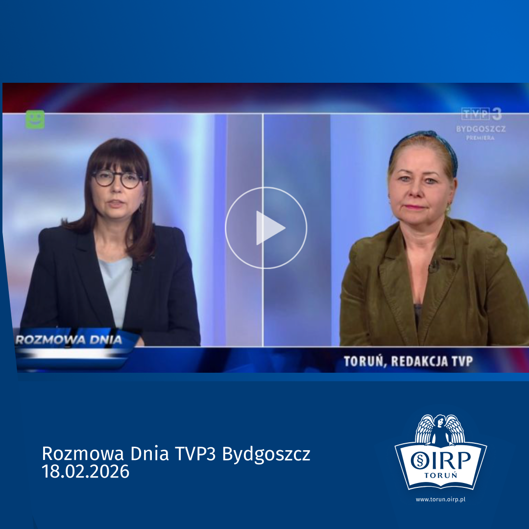r.pr. Katarzyna Skarżyńska gościem programu „Rozmowa dnia” w TVP3 Bydgoszcz