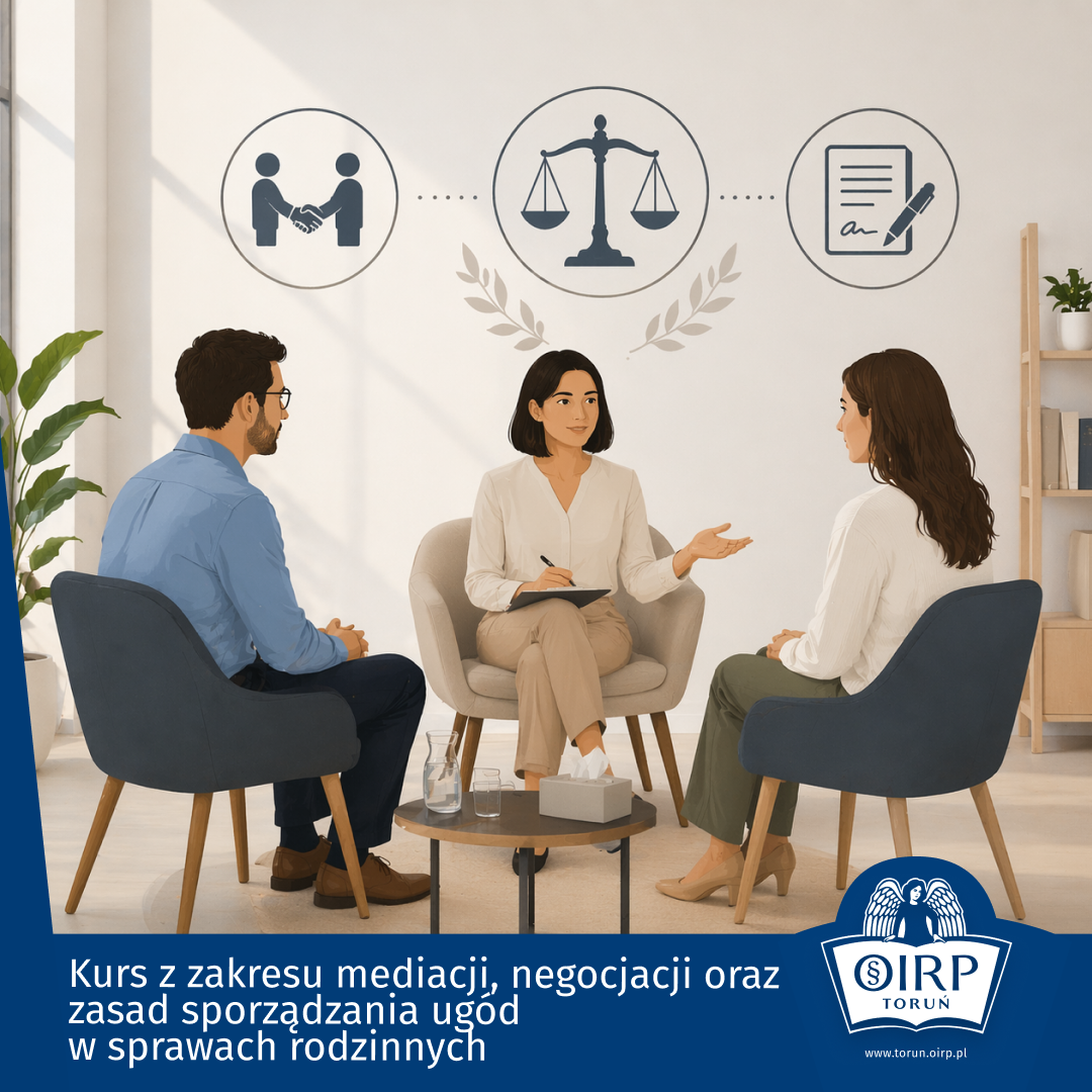 Kurs z zakresu mediacji, negocjacji oraz zasad sporządzania ugód w sprawach rodzinnych